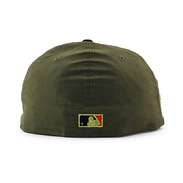 ニューエラ キャップ 59FIFTY ニューヨーク メッツ MLB 25TH ANNIVERSARY RIPSTOP GREY BOTTOM FITTED CAP OLIVE