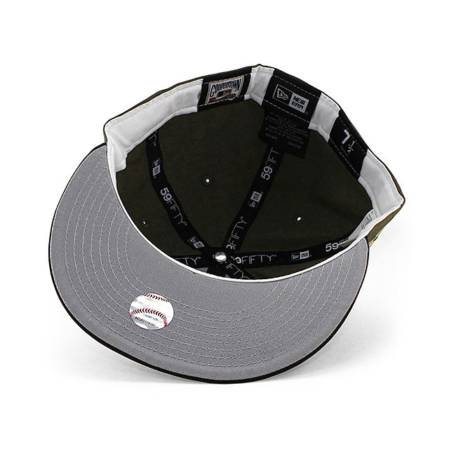 ニューエラ キャップ 59FIFTY ニューヨーク メッツ MLB 25TH ANNIVERSARY RIPSTOP GREY BOTTOM FITTED CAP OLIVE