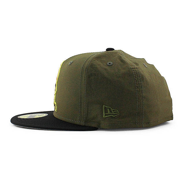 ニューエラ キャップ 59FIFTY ニューヨーク メッツ MLB 25TH ANNIVERSARY RIPSTOP GREY BOTTOM FITTED CAP OLIVE