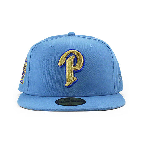ニューエラ キャップ 59FIFTY サンディエゴ パドレス MLB 25TH ANNIVERSARY GREY BOTTOM FITTED CAP LIGHT BLUE