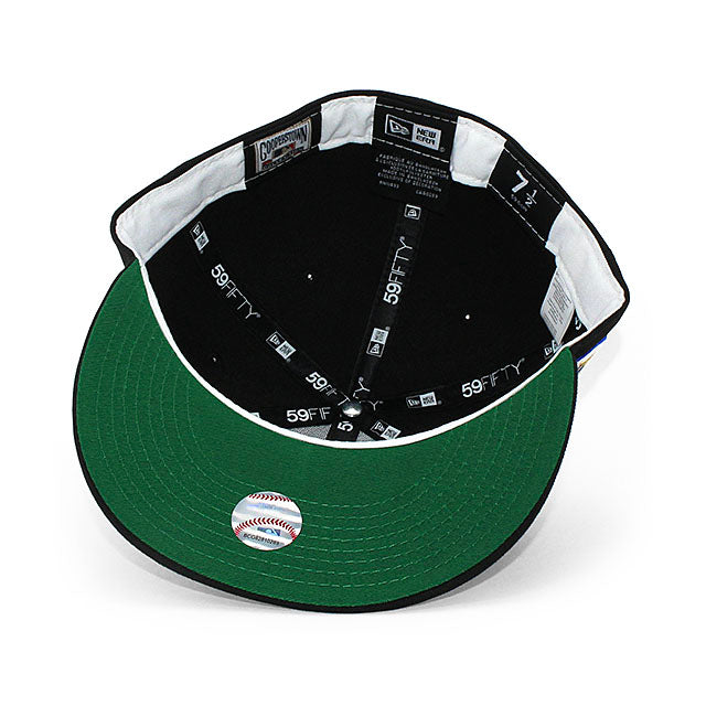 ニューエラ キャップ 59FIFTY カンザスシティ ロイヤルズ MLB 25TH ANNIVERSARY KELLY GREEN BOTTOM FITTED CAP BLACK