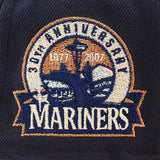 ニューエラ キャップ 59FIFTY シアトル マリナーズ MLB 30TH ANNIVERSARY PEACH BOTTOM FITTED CAP NAVY