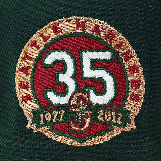 ニューエラ キャップ 59FIFTY シアトル マリナーズ MLB 35TH ANNIVERSARY GREY BOTTOM FITTED CAP GREEN