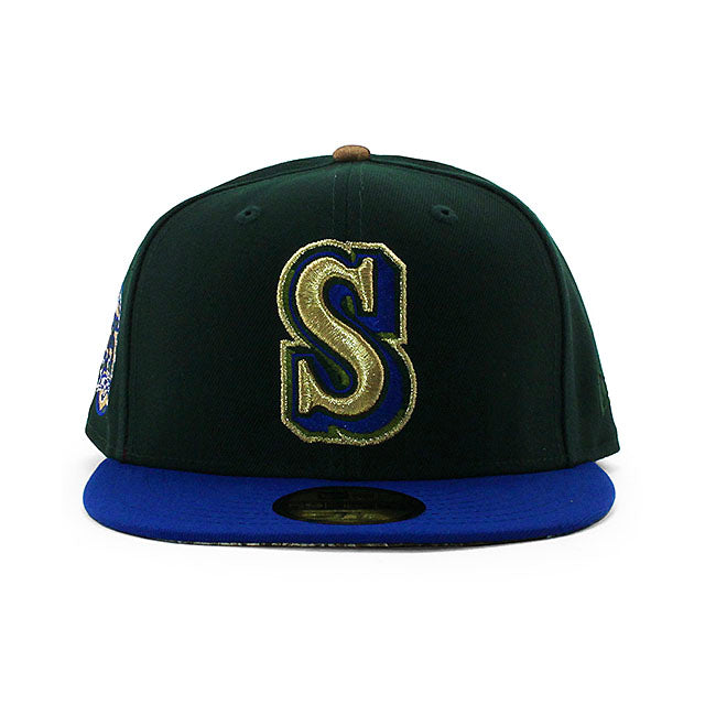 ニューエラ キャップ 59FIFTY シアトル マリナーズ MLB 35TH ANNIVERSARY REAL TREE CAMO BOTTOM FITTED CAP DK GREEN