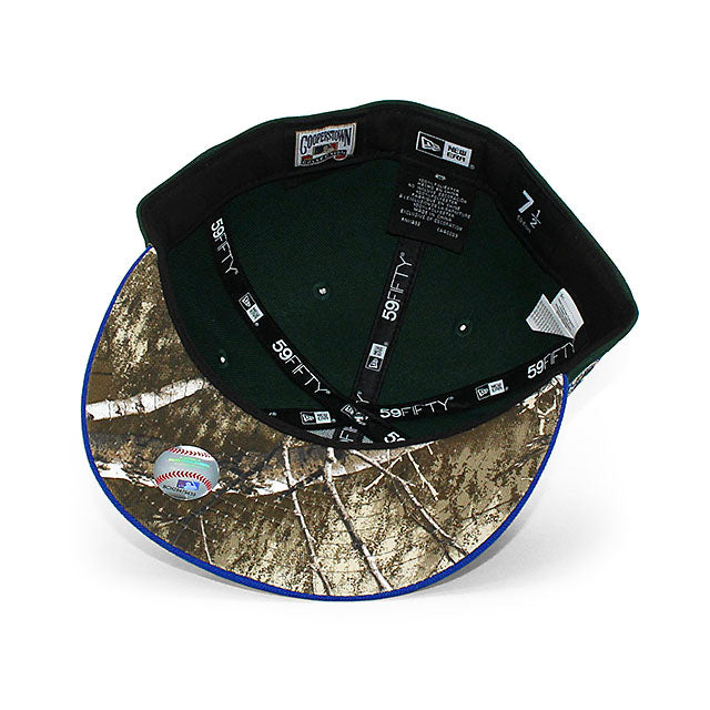 ニューエラ キャップ 59FIFTY シアトル マリナーズ MLB 35TH ANNIVERSARY REAL TREE CAMO BOTTOM FITTED CAP DK GREEN