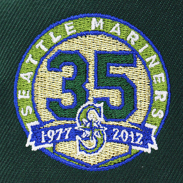 ニューエラ キャップ 59FIFTY シアトル マリナーズ MLB 35TH ANNIVERSARY REAL TREE CAMO BOTTOM FITTED CAP DK GREEN