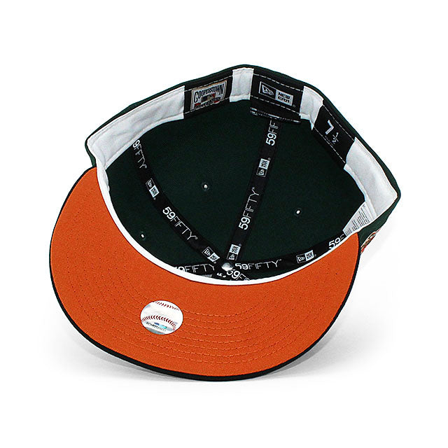 ニューエラ キャップ 59FIFTY ロサンゼルス ドジャース MLB 40TH ANNIVERSARY RUST BOTTOM FITTED CAP DK GREEN