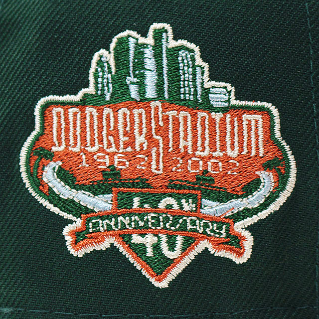 ニューエラ キャップ 59FIFTY ロサンゼルス ドジャース MLB 40TH ANNIVERSARY RUST BOTTOM FITTED CAP DK GREEN