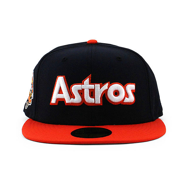 ニューエラ キャップ 59FIFTY ヒューストン アストロズ MLB 45TH ANNIVERSARY GREY BOTTOM FITTED CAP NAVY