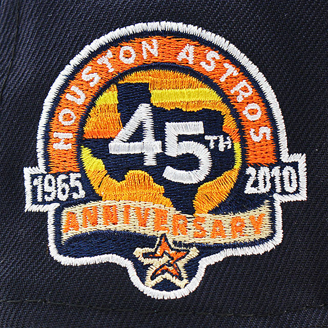 ニューエラ キャップ 59FIFTY ヒューストン アストロズ MLB 45TH ANNIVERSARY GREY BOTTOM FITTED CAP NAVY
