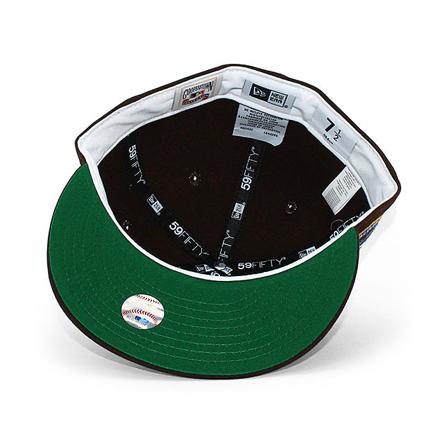 ニューエラ キャップ 59FIFTY ロサンゼルス ドジャース MLB 50TH ANNIVERSARY KELLY GREEN BOTTOM FITTED CAP BROWN