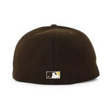ニューエラ キャップ 59FIFTY サンディエゴ パドレス MLB 50TH ANNIVERSARY YELLOW BOTTOM FITTED CAP BROWN
