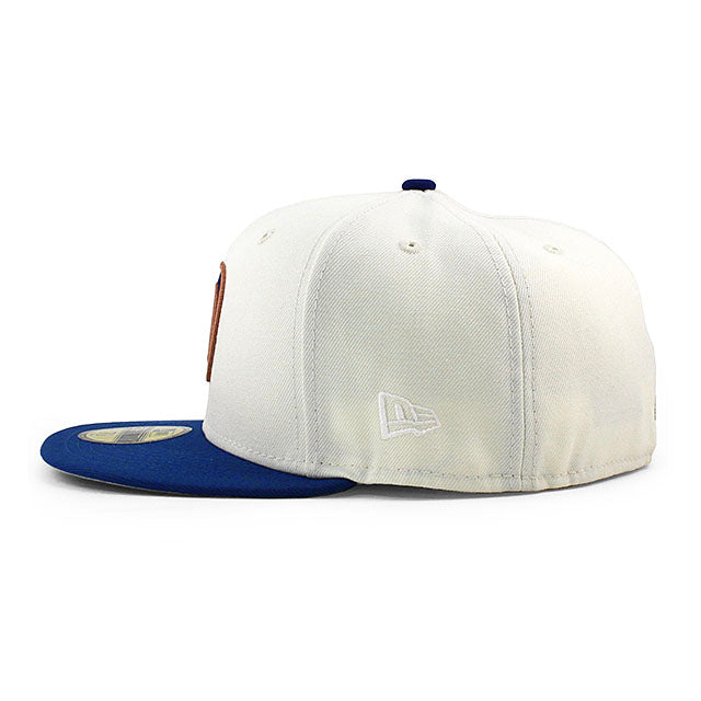 ニューエラ キャップ 59FIFTY ロサンゼルス ドジャース MLB 60TH GREY BOTTOM FITTED CAP CREAM