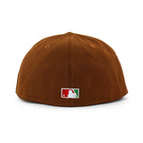ニューエラ キャップ 59FIFTY ロサンゼルス ドジャース MLB 60TH ANNIVERSARY RED BOTTOM FITTED CAP BROWN