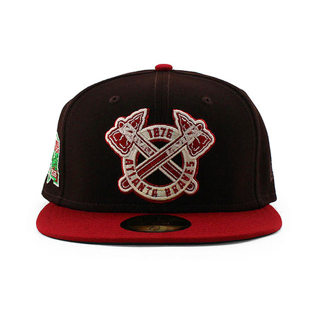 ニューエラ キャップ 59FIFTY アトランタ ブレーブス MLB TURNER FIELD FINAL SEASON GREEN BOTTOM FITTED CAP BROWN
