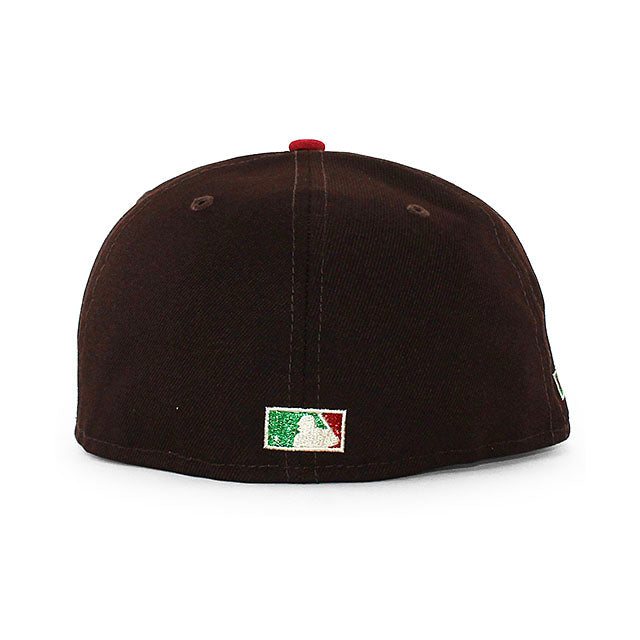 ニューエラ キャップ 59FIFTY アトランタ ブレーブス MLB TURNER FIELD FINAL SEASON GREEN BOTTOM FITTED CAP BROWN