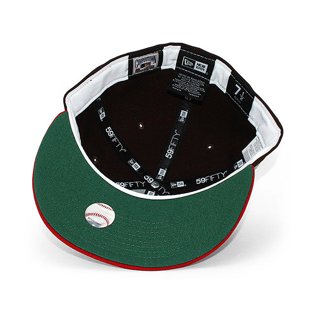 ニューエラ キャップ 59FIFTY アトランタ ブレーブス MLB TURNER FIELD FINAL SEASON GREEN BOTTOM FITTED CAP BROWN