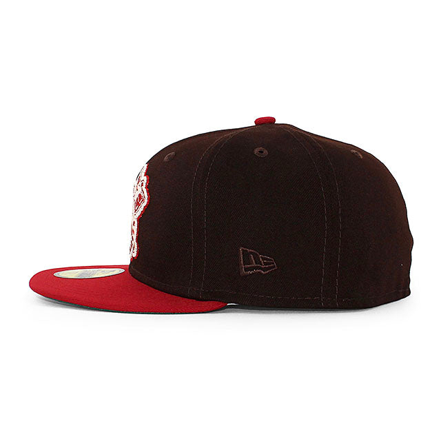 ニューエラ キャップ 59FIFTY アトランタ ブレーブス MLB TURNER FIELD FINAL SEASON GREEN BOTTOM FITTED CAP BROWN