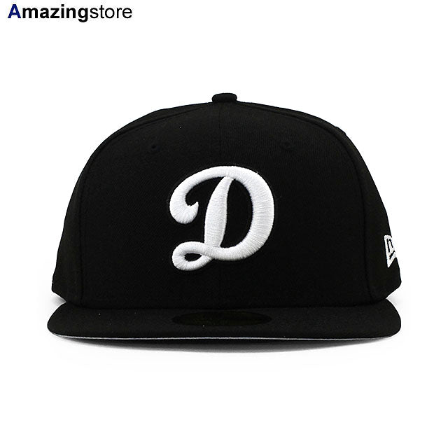 ニューエラ キャップ 59FIFTY ロサンゼルス ドジャース MLB D LOGO TEAM BASIC FITTED CAP BLACK WHITE