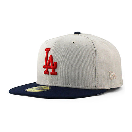 ニューエラ キャップ 59FIFTY ロサンゼルス ドジャース MLB 2T TEAM BASIC FITTED CAP STONE