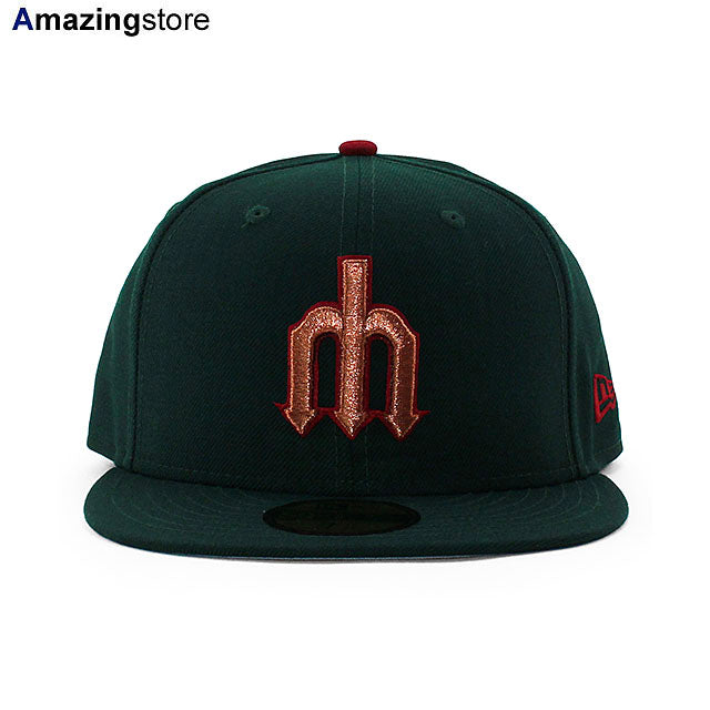 ニューエラ キャップ 59FIFTY シアトル マリナーズ MLB WOOL TEAM BASIC FITTED CAP DK GREEN