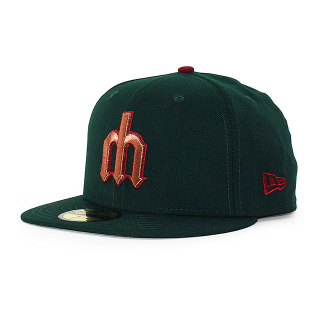 ニューエラ キャップ 59FIFTY シアトル マリナーズ MLB WOOL TEAM BASIC FITTED CAP DK GREEN