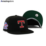 ニューエラ キャップ 59FIFTY テキサス レンジャーズ MLB ARLINGTON STADIUM KELLY GREEN BOTTOM FITTED CAP BLACK