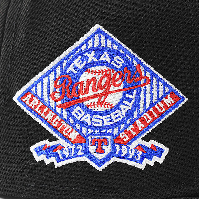 ニューエラ キャップ 59FIFTY テキサス レンジャーズ MLB ARLINGTON STADIUM KELLY GREEN BOTTOM FITTED CAP BLACK