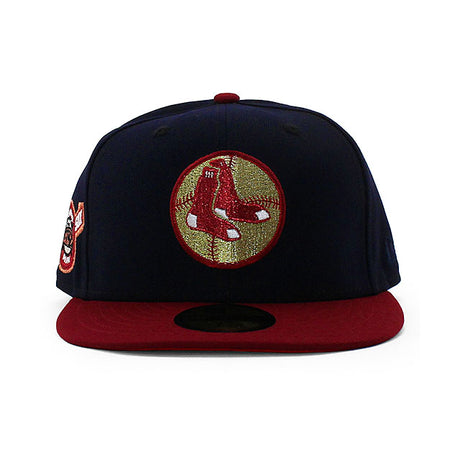 ニューエラ キャップ 59FIFTY ボストン レッドソックス MLB FENWAY PARK RED BOTTOM FITTED CAP NAVY