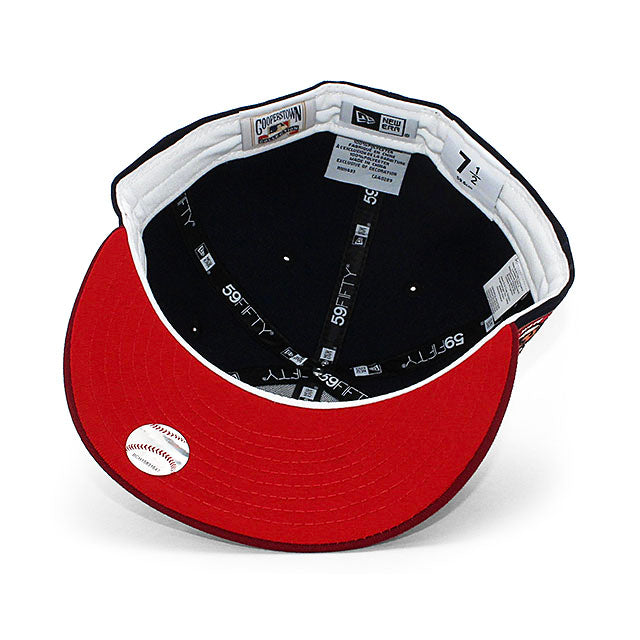 ニューエラ キャップ 59FIFTY ボストン レッドソックス MLB FENWAY PARK RED BOTTOM FITTED CAP NAVY