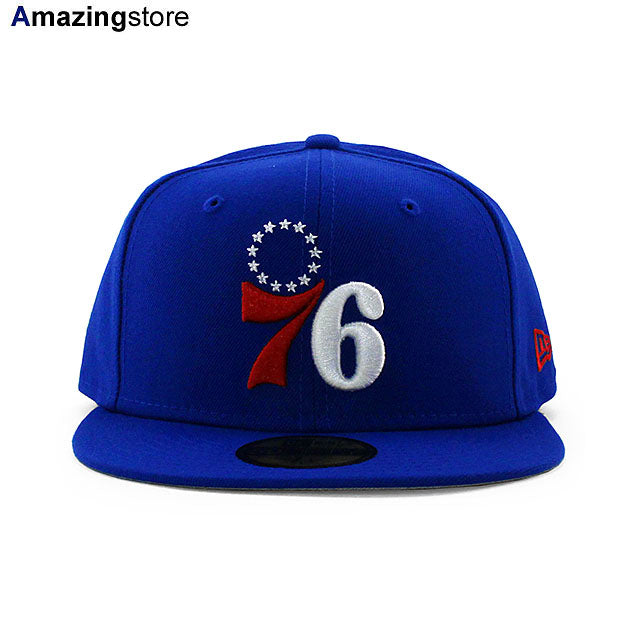 ニューエラ キャップ 59FIFTY フィラデルフィア 76ERS NBA TEAM BASIC FITTED CAP BLUE