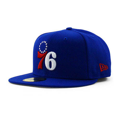 ニューエラ キャップ 59FIFTY フィラデルフィア 76ERS NBA TEAM BASIC FITTED CAP BLUE