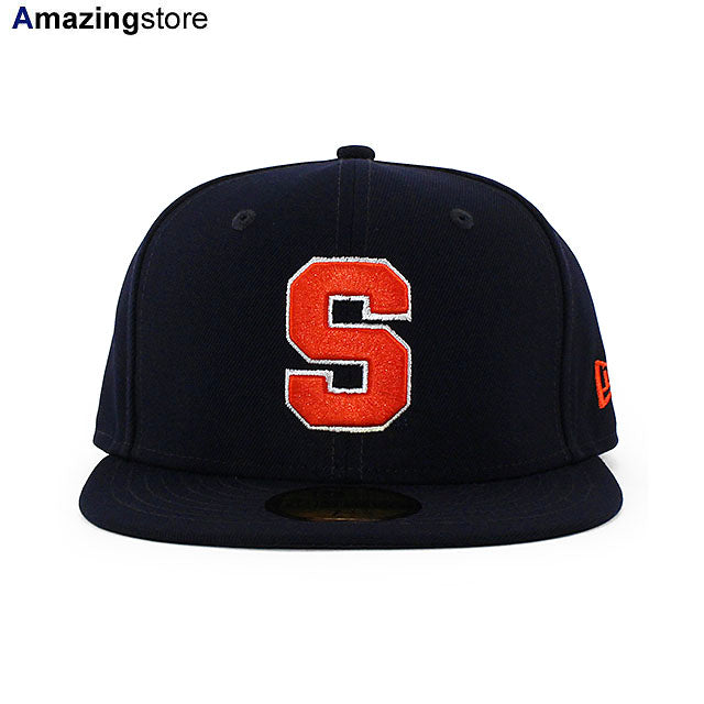 ニューエラ キャップ 59FIFTY シラキュース オレンジ NCAA TEAM BASIC FITTED CAP NAVY
