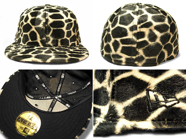 DEADSTOCK ニューエラ 59FIFTY GIRAFFE PIMPIN-FUR FITTED CAP BLACK NEW ERA