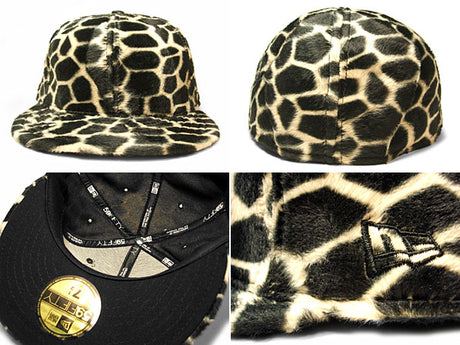 DEADSTOCK ニューエラ 59FIFTY GIRAFFE PIMPIN-FUR FITTED CAP BLACK NEW ERA