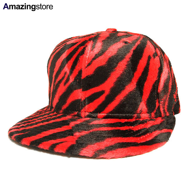 DEADSTOCK ニューエラ 59FIFTY ZEBRA PIMPIN-FUR FITTED CAP RED-BLACK NEW ERA