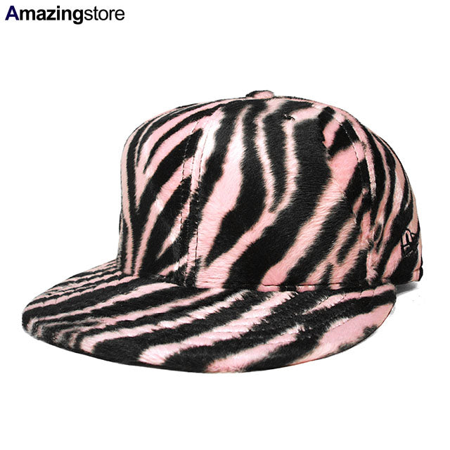 DEADSTOCK ニューエラ 59FIFTY ZEBRA PIMPIN-FUR FITTED CAP PINK-BLACK NEW ERA