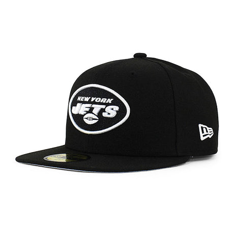 ニューエラ キャップ 59FIFTY ニューヨーク ジェッツ NFL TEAM BASIC FITTED CAP BLACK WHITE NEW ERA NEW YORK JETS