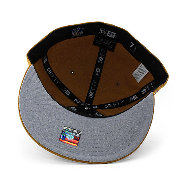 ニューエラ キャップ 59FIFTY マイアミ ドルフィンズ NFL SUPER BOWL VII GREY BOTTOM FITTED CAP BEIGE
