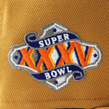 ニューエラ キャップ 59FIFTY ボルチモア レイブンズ NFL SUPER BOWL XXXV GREY BOTTOM FITTED CAP BEIGE