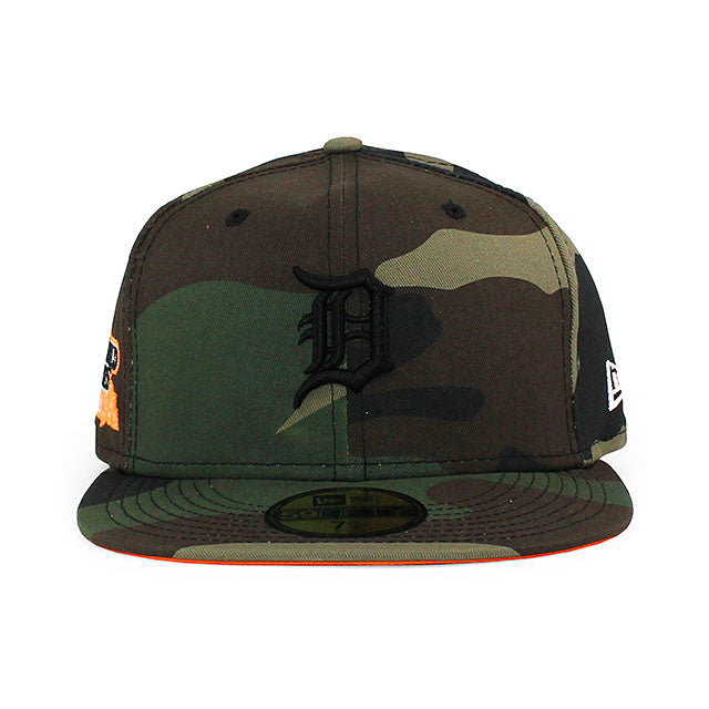 ニューエラ 59FIFTY デトロイト タイガース MLB 1984 WORLD SERIES ORANGE BOTTOM FITTED CAP CAMO
