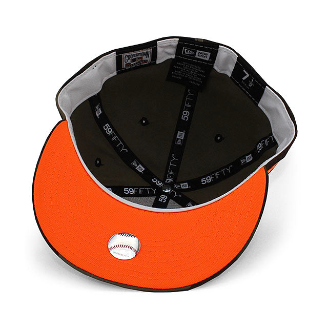 ニューエラ 59FIFTY デトロイト タイガース MLB 1984 WORLD SERIES ORANGE BOTTOM FITTED CAP CAMO
