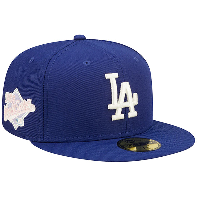 ニューエラ 59FIFTY ロサンゼルス ドジャースMLB 1988 WORLD SERIES POP-SWEAT FITTED CAP/ROYAL BLUE-PINK NEW ERA LOS ANGELES DODGERS