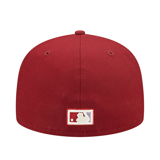 ニューエラ 59FIFTY フィラデルフィア フィリーズMLB 1980 WORLD SERIES POP-SWEAT FITTED CAP BURGUNDY-LAVENDER NEW ERA PHILADELPHIA PHILLIES