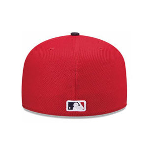 DEADSTOCK ニューエラ 59FIFTY ミネソタ ツインズ MLB DIAMOND ERA BATTING PRACTICE ROAD FITTED CAP RED NEW ERA MINNESOTA TWINS
