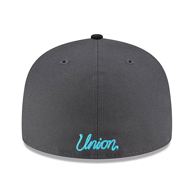 UNIONコラボ ニューエラ キャップ 59FIFTY ロサンゼルス ドジャース MLB COLLABO FITTED CAP GRAPHITE
