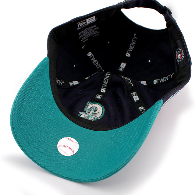 シアトル マリナーズ50周年記念モデル ニューエラ キャップ 9TWENTY MLB 50th ANNIVERSARY STRAPBACK CAP NAVY TEAL