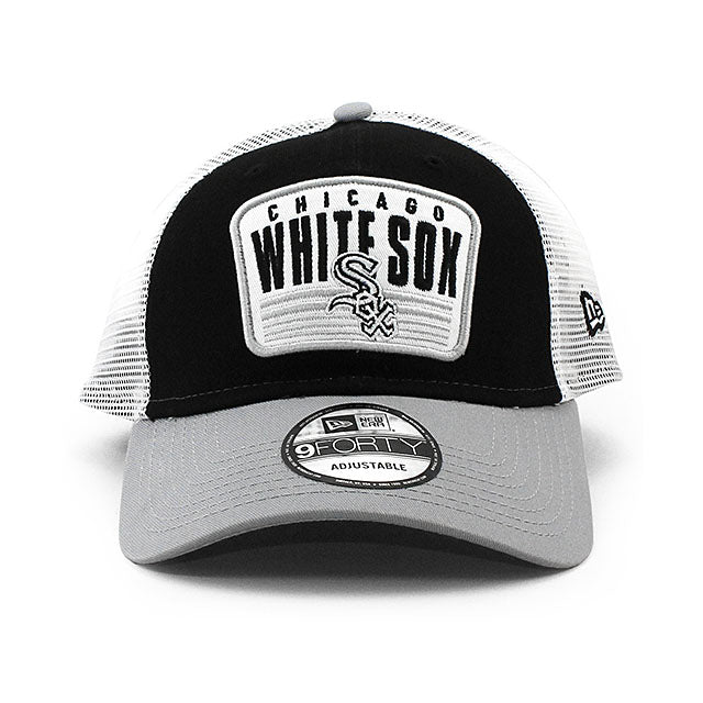 ニューエラ メッシュキャップ 9TWENTY シカゴ ホワイトソックス MLB 2-TONE PATCH TRUCKER MESH CAP BLACK