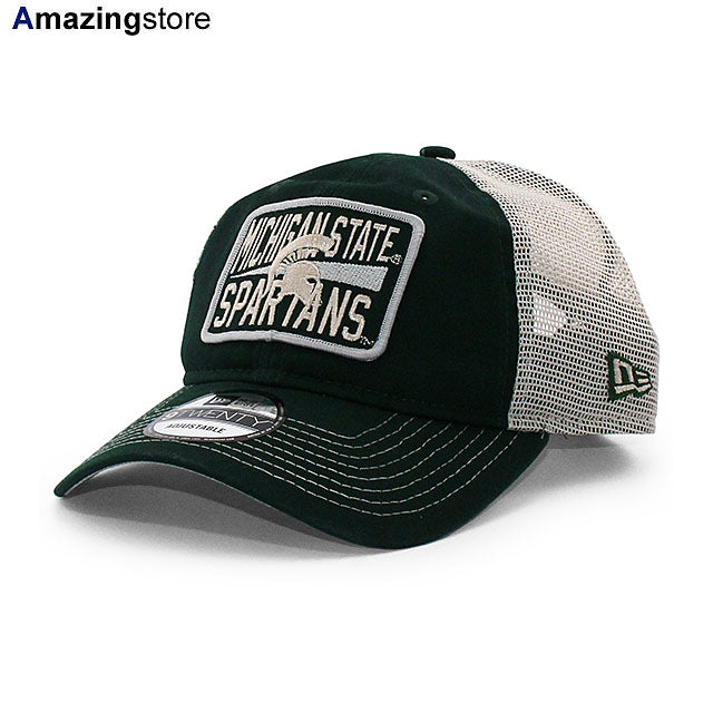 ニューエラ メッシュキャップ 9TWENTY ミシガンステート スパルタンズ NCAA DEVOTED TRUCKER MESH CAP GREEN