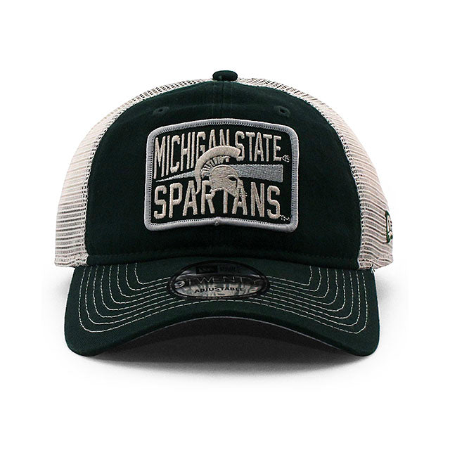 ニューエラ メッシュキャップ 9TWENTY ミシガンステート スパルタンズ NCAA DEVOTED TRUCKER MESH CAP GREEN